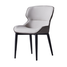 Meubles en bois de luxe chaise de salle à manger pieds en bois marron de haute qualité couverture en cuir chaises de salle à manger à usage domestique
